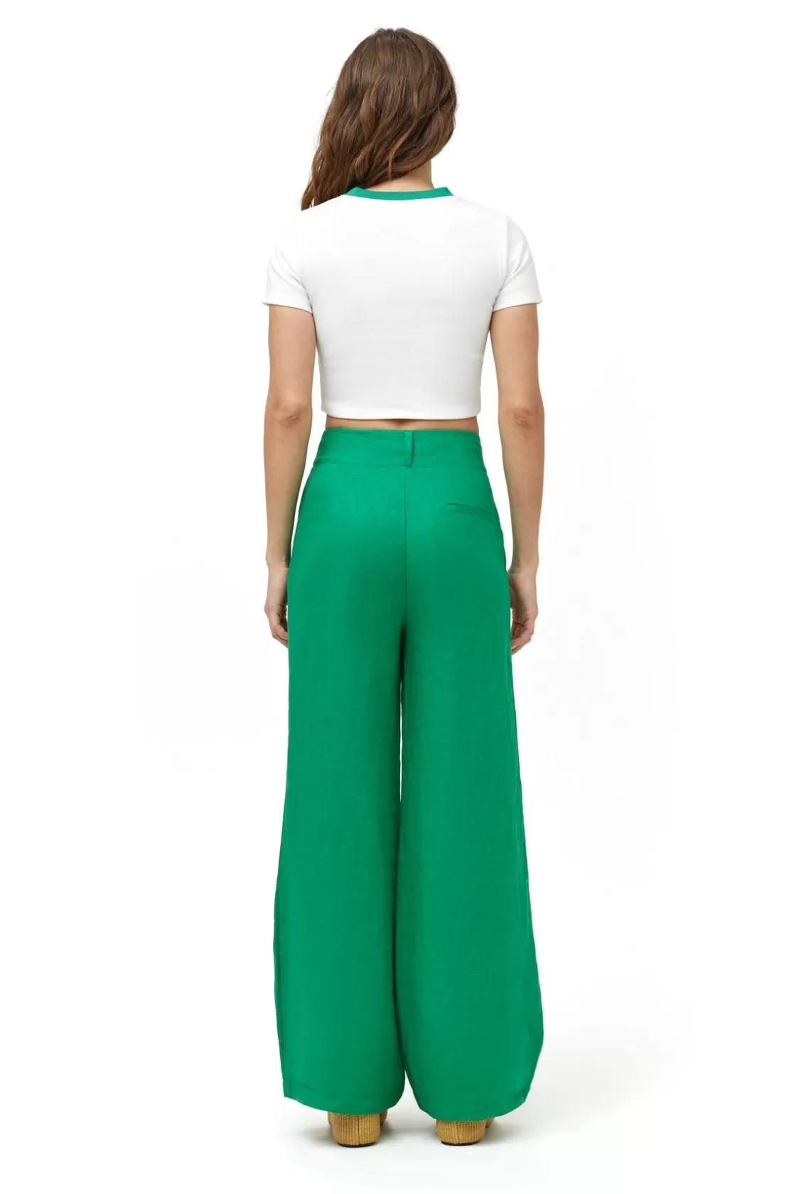 Women Simon Miller Bottoms | Linen Bloo Pant