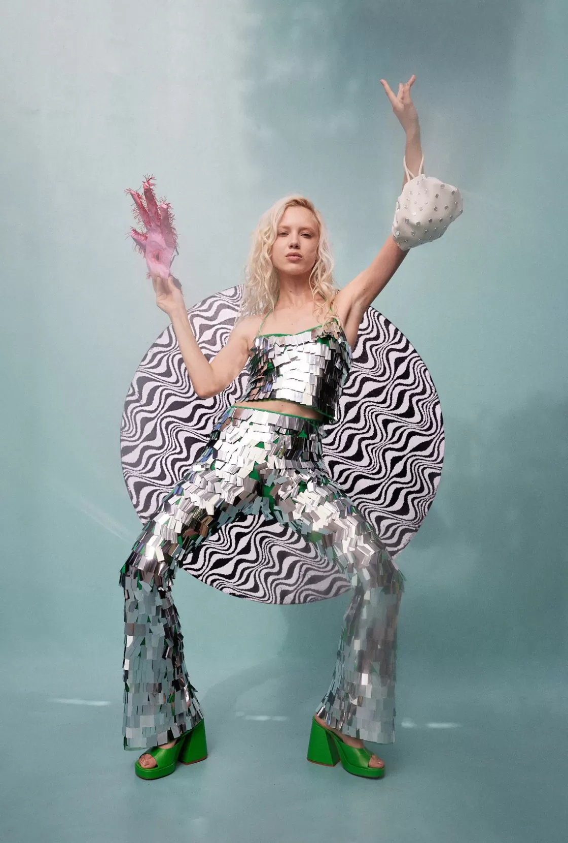 Women Simon Miller Bottoms | Robo Sequin Pant