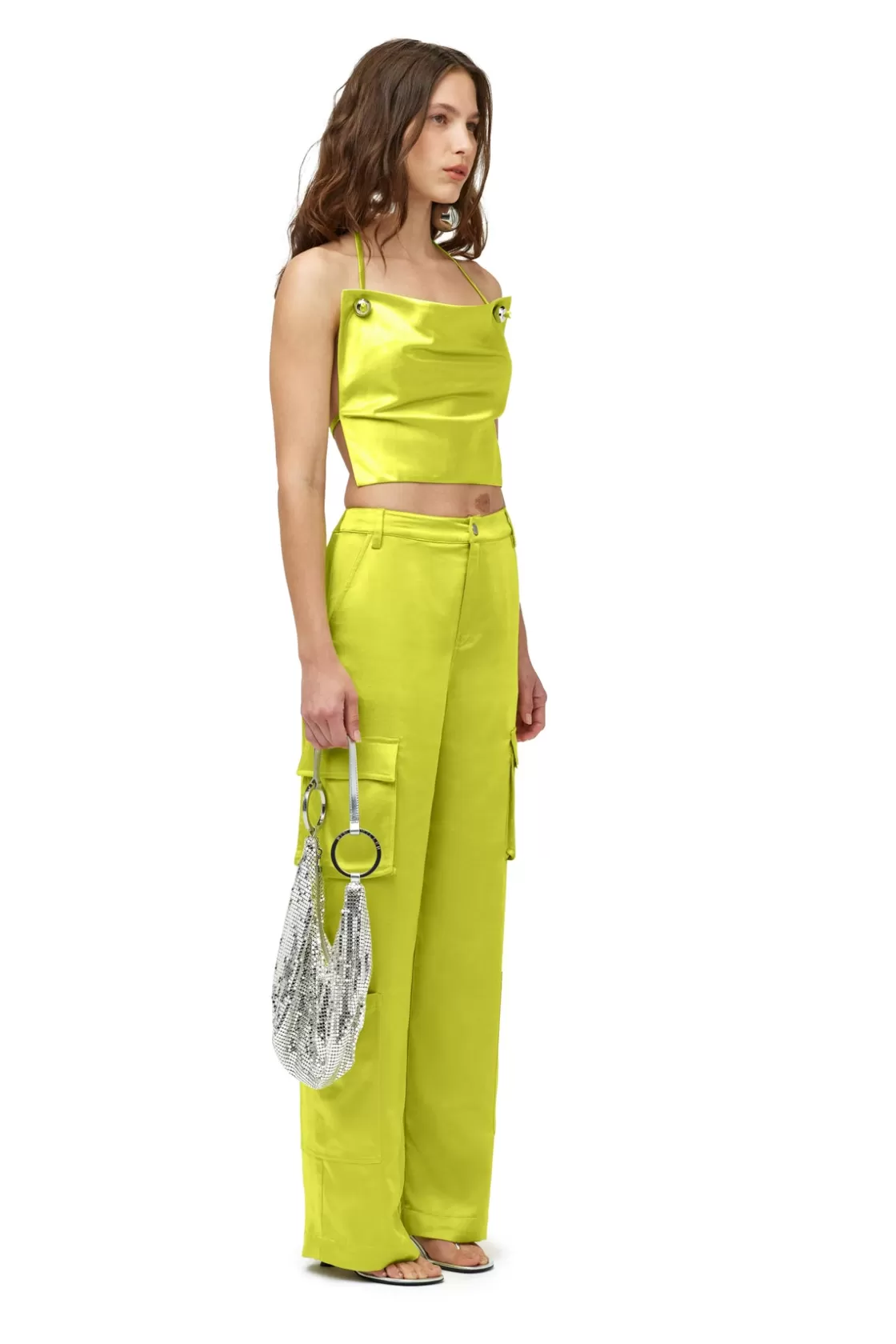 Women Simon Miller Bottoms | Satin Rhodes Pant